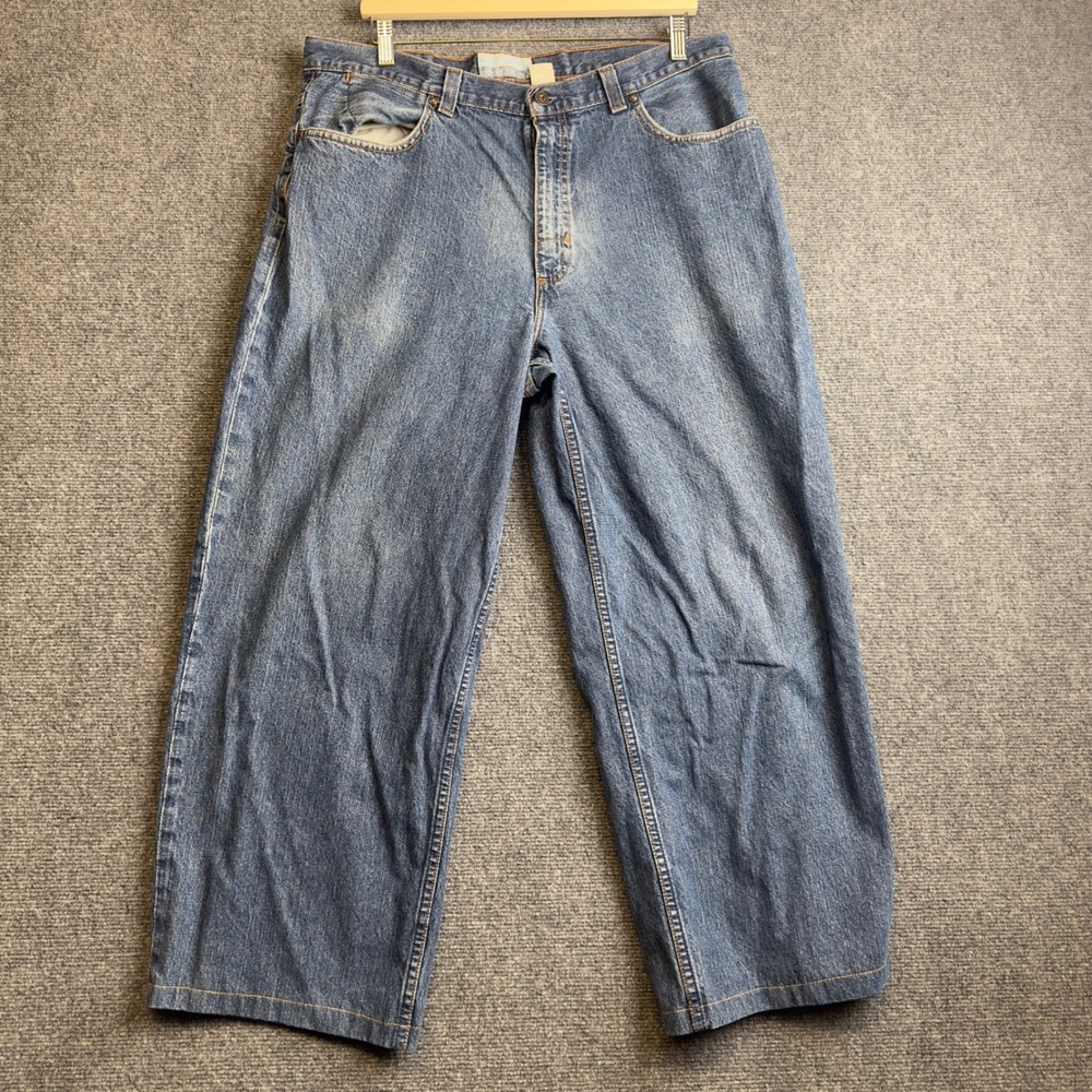 Vintage Old Navy Baggy Jeans Mens 36x28 Blue Wide Leg Denim Y2K 2002 Baggy loose